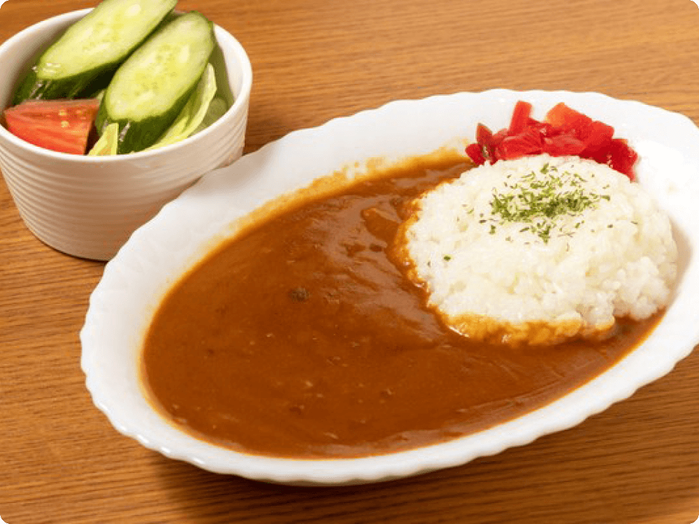 カレーとサラダのセット